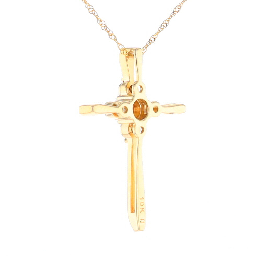 Illusion Cluster Cross Necklace