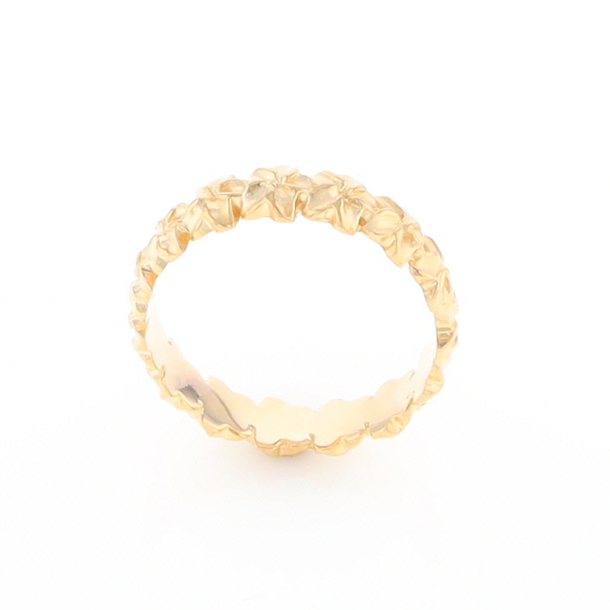 Gold Flower Eternity Ring