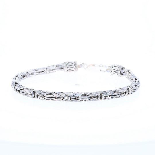 Sterling Silver Byzantine Bracelet