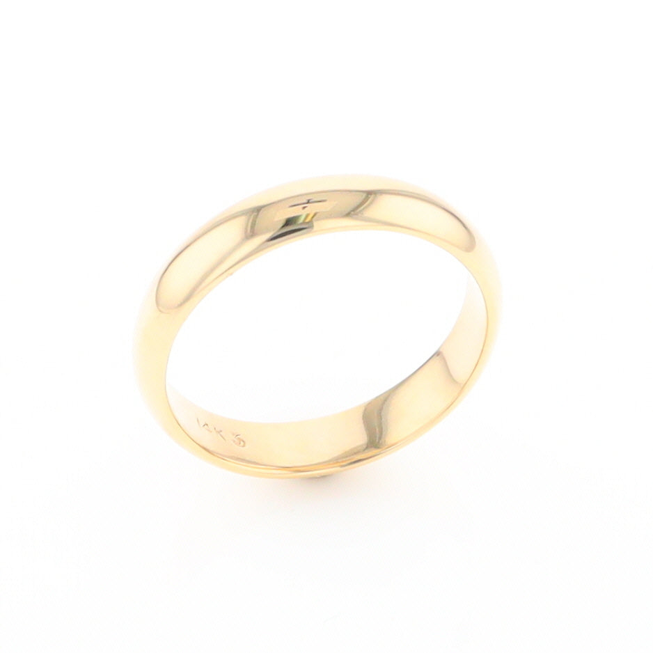 High Polished Comfort Fit Wedding Band