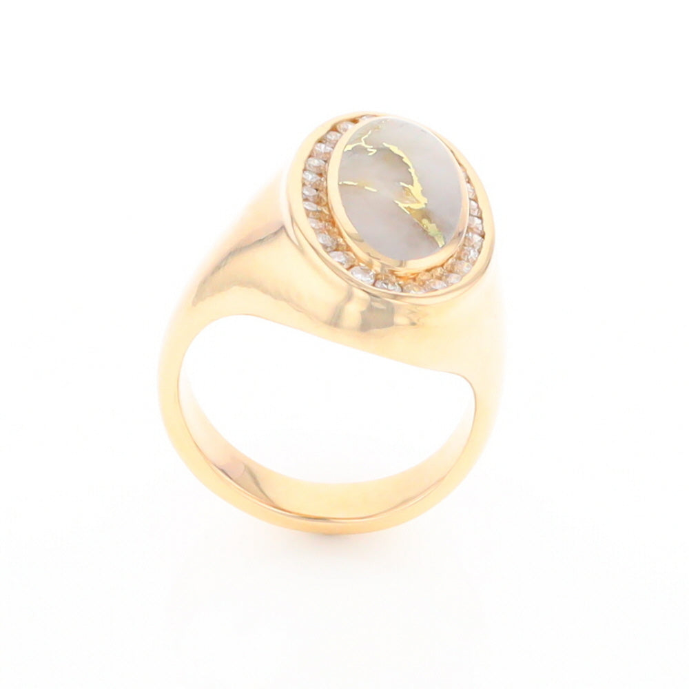 Gold Quartz Ring Lady’s