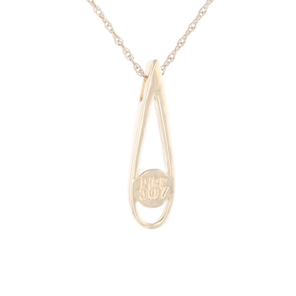 Open Teardrop Round Gold Quartz Inlaid Pendant