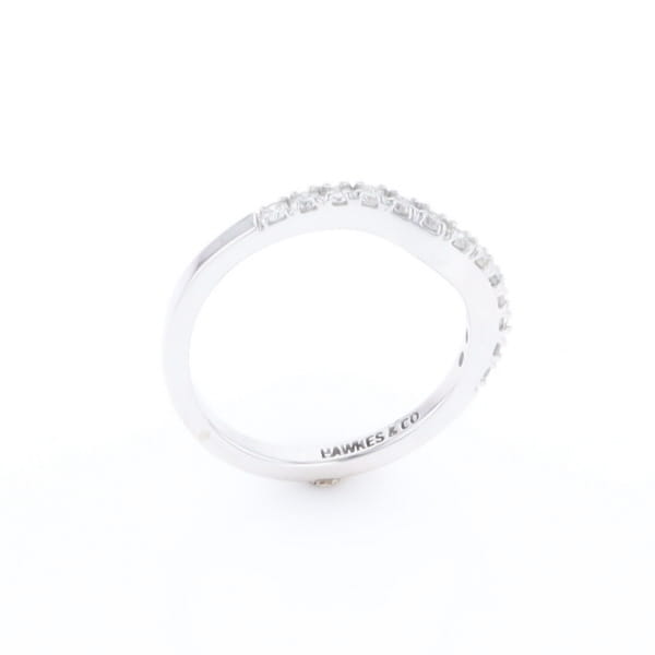 Diamond Contour Wedding Band