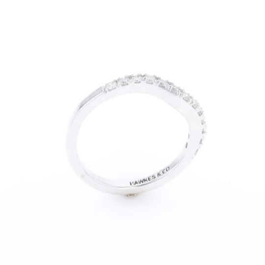 Diamond Contour Wedding Band