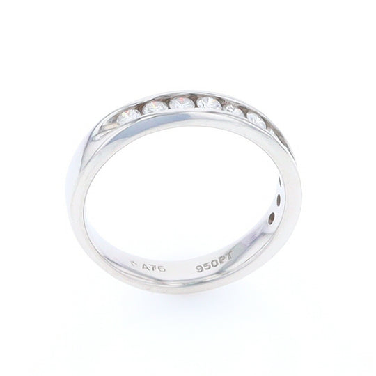 Platinum Channel Set Diamond Wedding Band