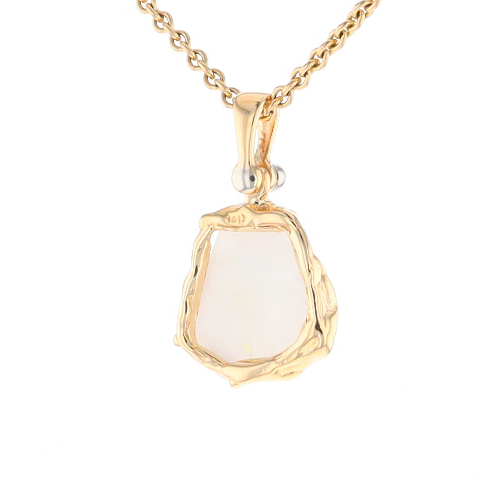 Gold Quartz Freeform Pendant  (G2)