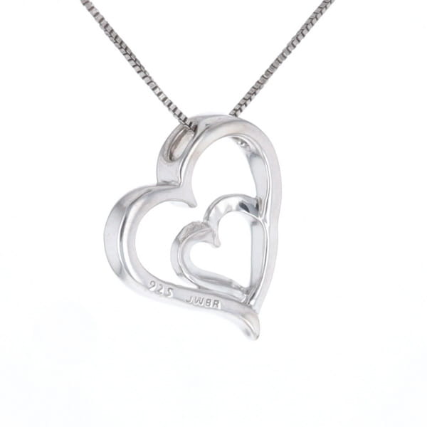 Double Heart Diamond Necklace
