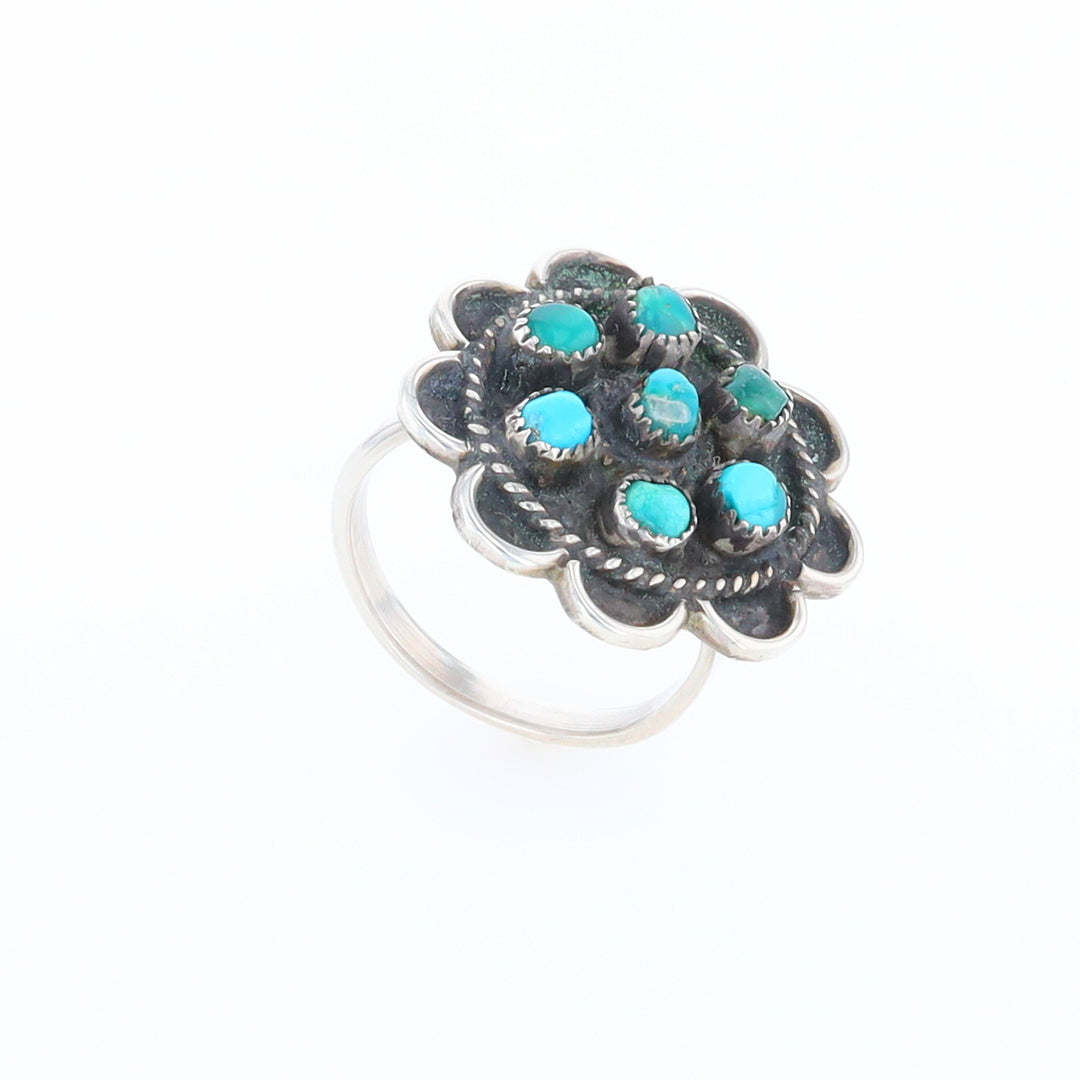 Turquoise Flower Ring