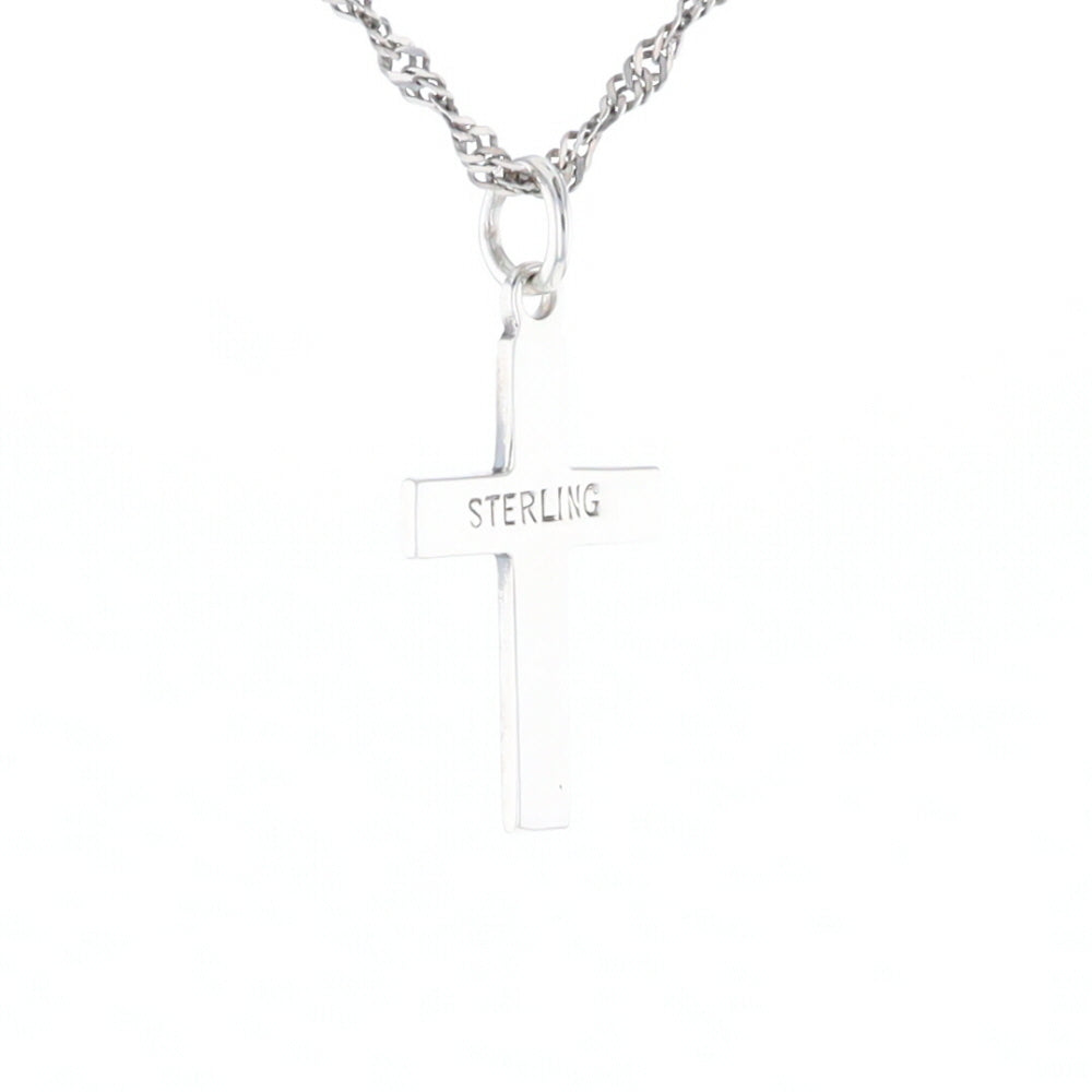 Floral Vine Cross Pendant