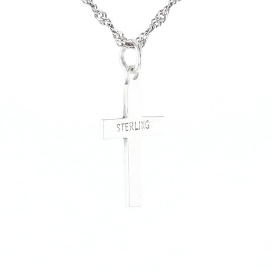 Floral Vine Cross Pendant