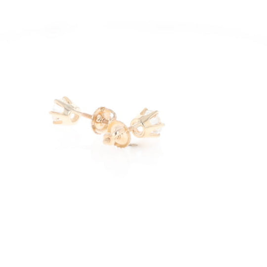 1.1ct 6-Prong Round Diamond Solitaire Studs