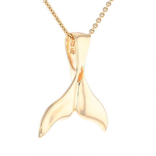 Whale Tail Necklaces Natural Nuggets Inlaid Sea Life Pendant