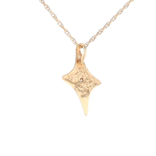 North Star Pendant Diamond Solitaire