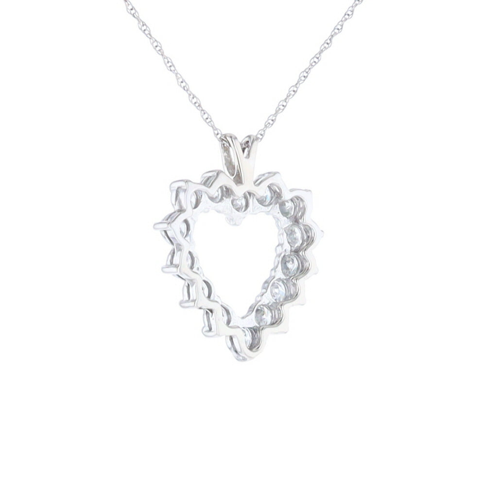 Open Heart Diamond Pendant