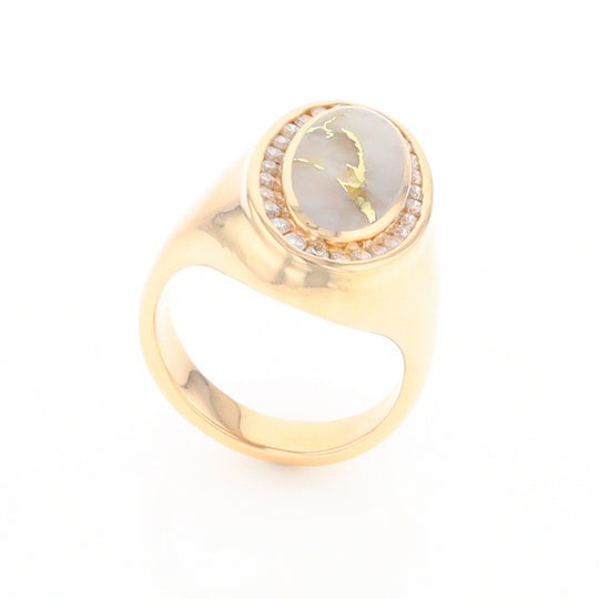 Gold Quartz Ring Lady’s