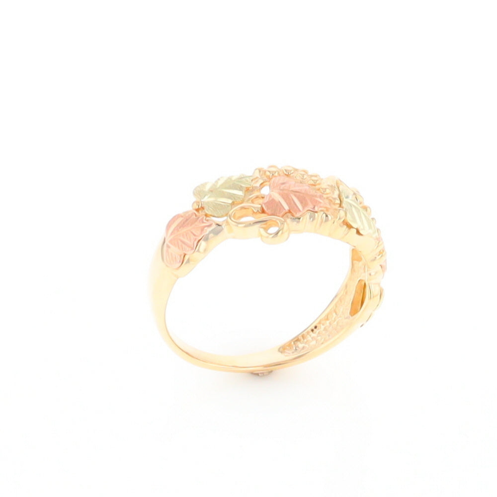 Black Hills Gold Grape Leaf Ring