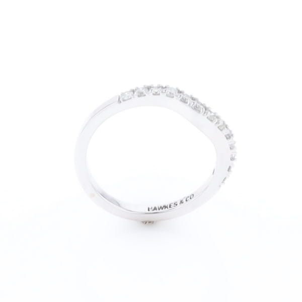 Diamond Contour Wedding Band