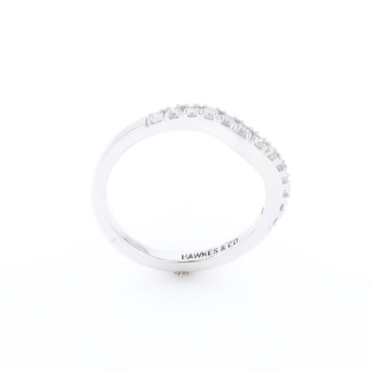 Diamond Contour Wedding Band