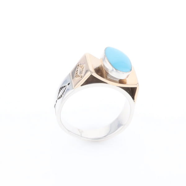Bezel Set Turquoise Ring
