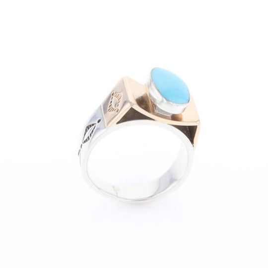 Bezel Set Turquoise Ring