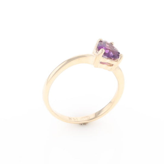 Heart Amethyst Ring
