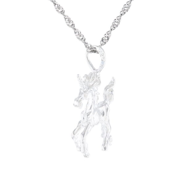 Silver Unicorn Pendant