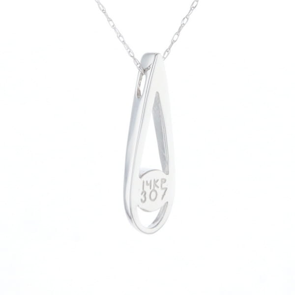 Open Teardrop Round Onyx Inlaid Pendant