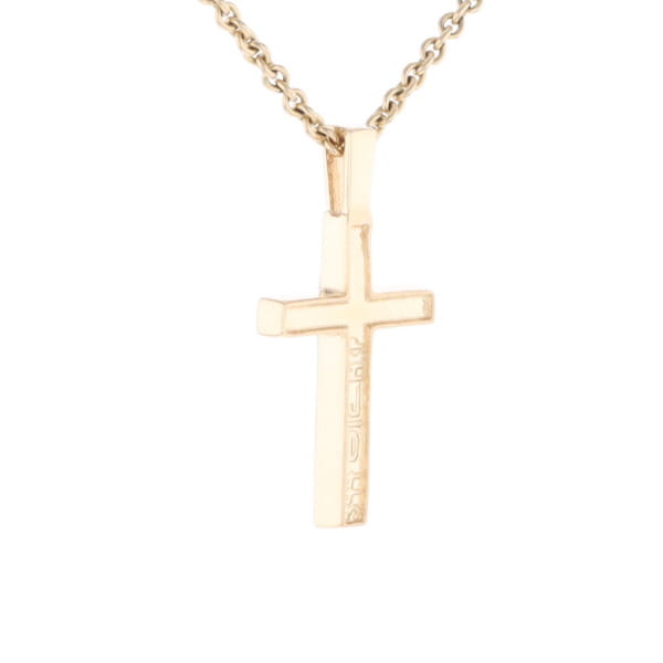Three Section Gold Quartz Cross - G2