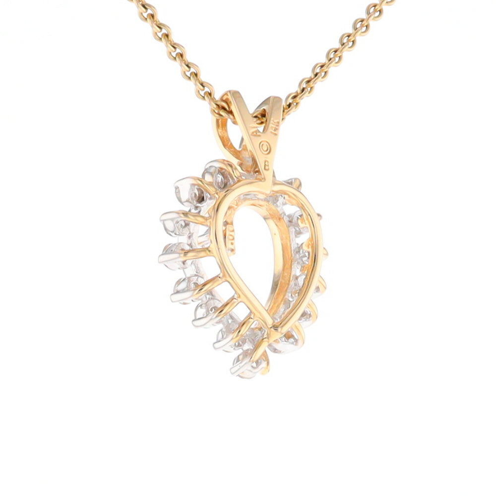 Open Heart Diamond Pendant