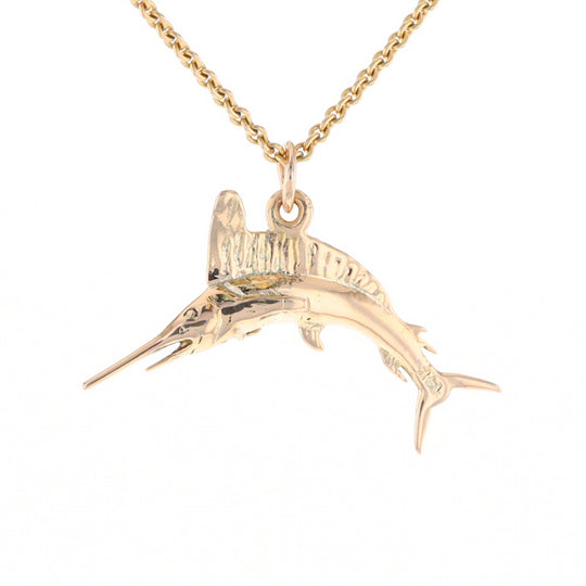 Gold Sailfish Pendant