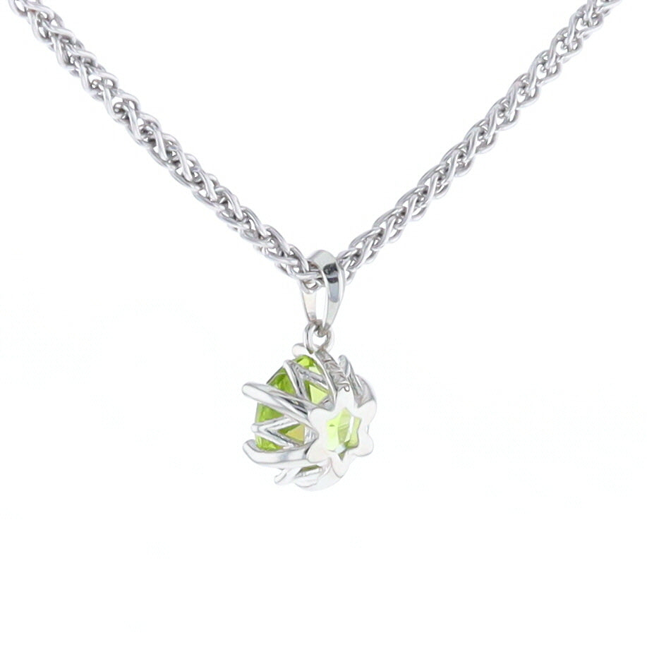 Solitaire Peridot Tulip Pendant