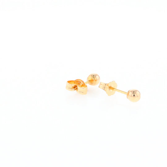 Gold Ball Stud Earrings