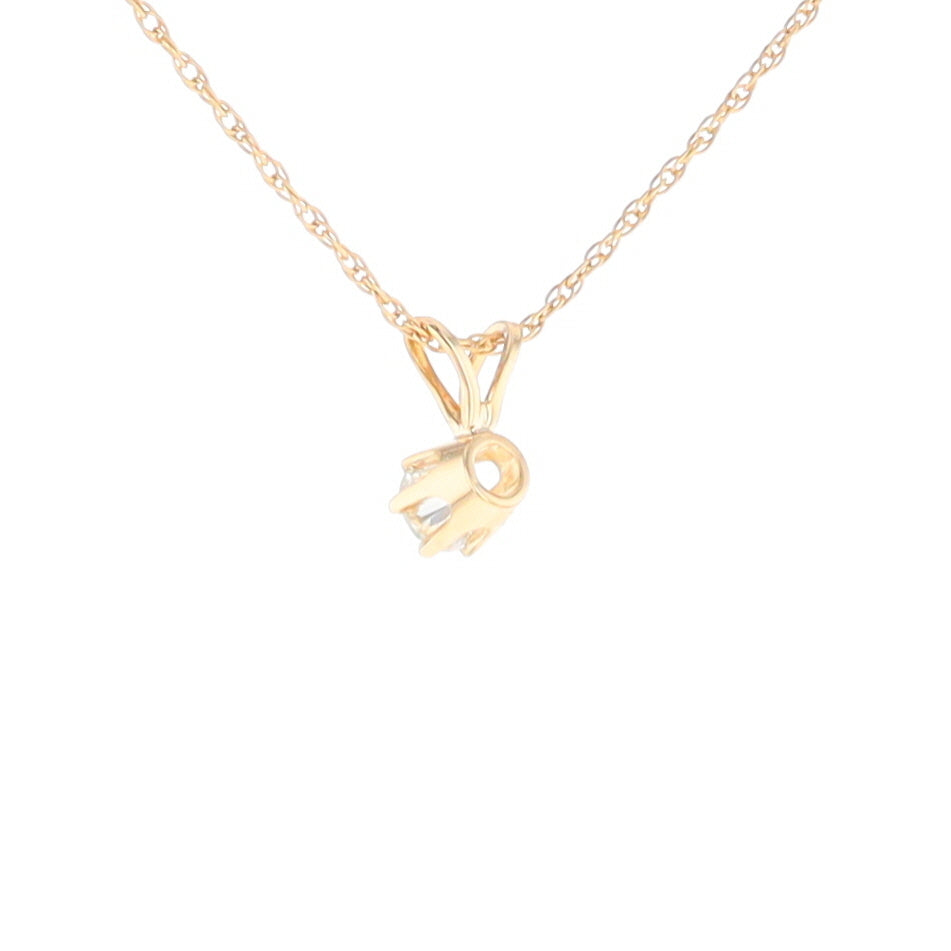 Solitaire Diamond Pendant