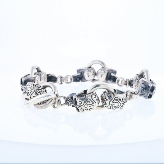 Silver Skull Bracelet