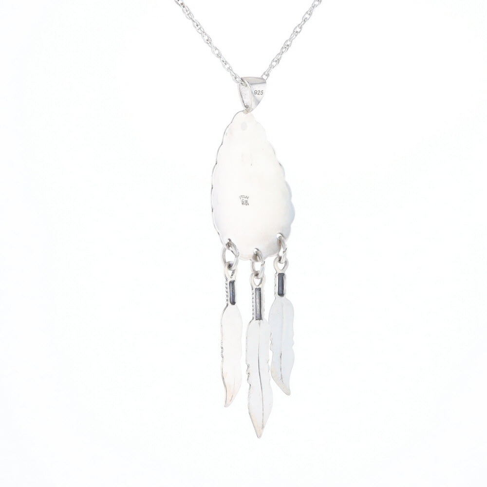 Native Feather Dangle Pendant