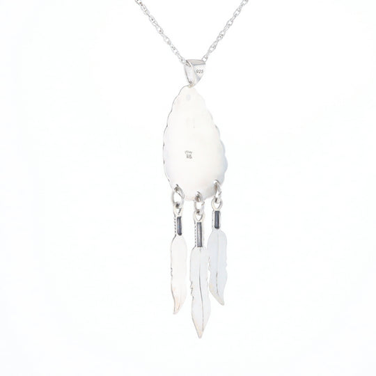 Native Feather Dangle Pendant