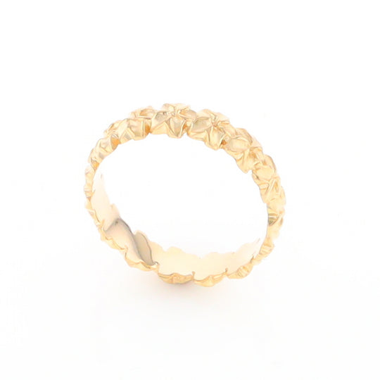 Gold Flower Eternity Ring