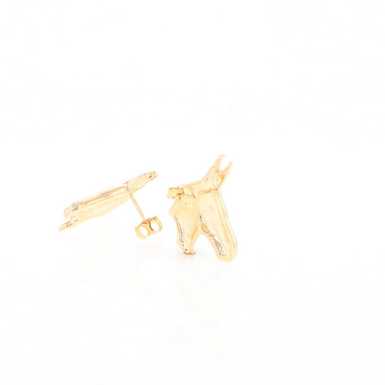 Gold Donkey Earrings