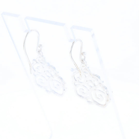 Drop Dangle Swirl Fishhook Earrings