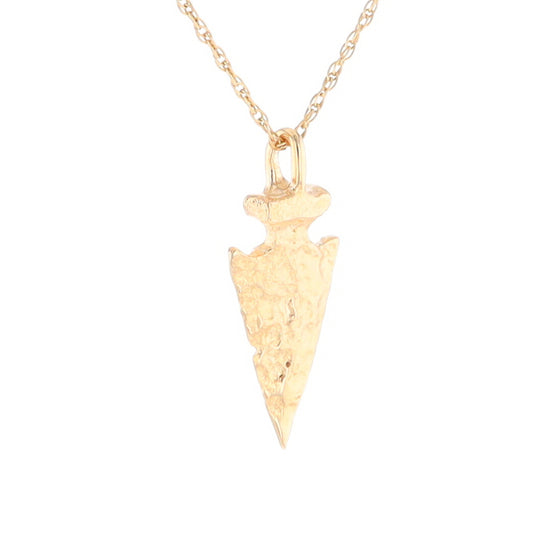 Gold Arrowhead Pendant