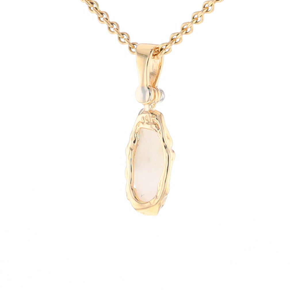 Gold Quartz Freeform Pendant (G2)