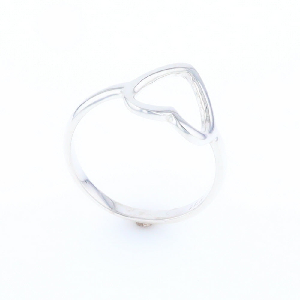 Sterling Silver Open Heart Ring