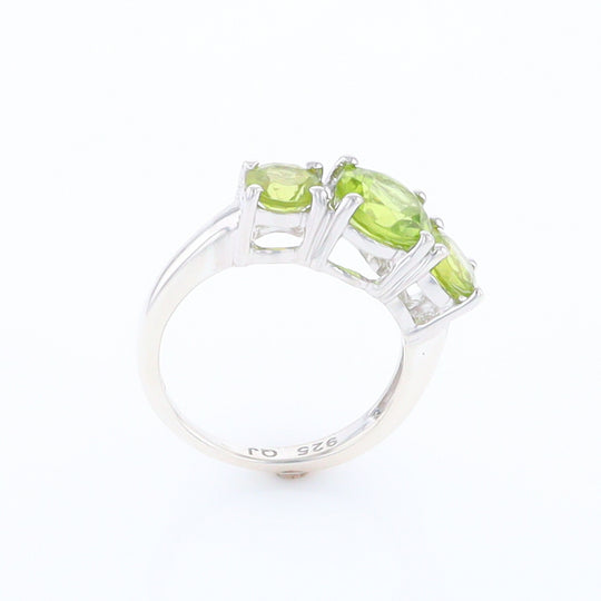 Three Peridot Ring