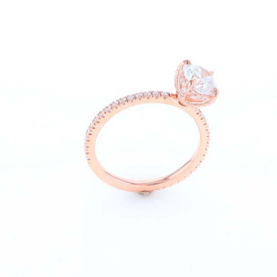 Rose Gold Lab Grown Diamond Engagement Ring