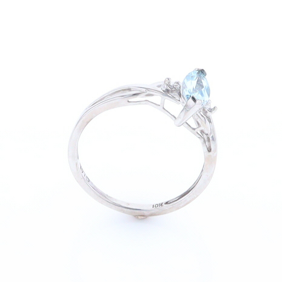 Marquise Blue Topaz Ring