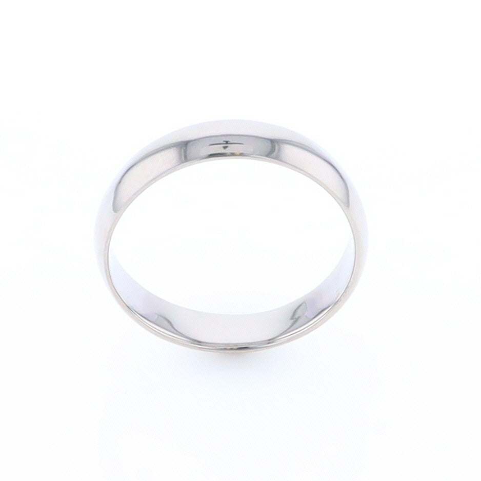 White Gold Standard Fit Wedding Band