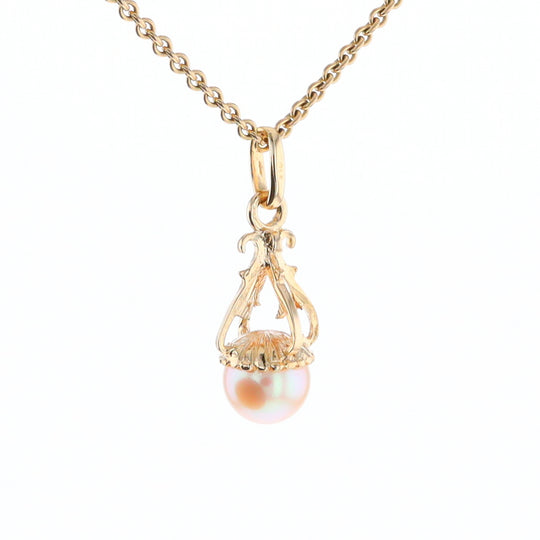 Swirl Chandelier Pearl Pendant