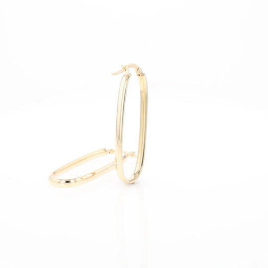 Flat Saddleback Hoop Earrings