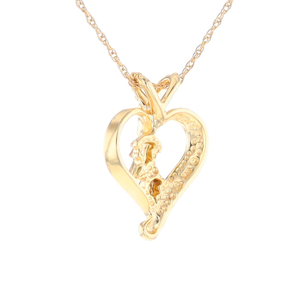 Black Hills Gold Open Heart Necklace
