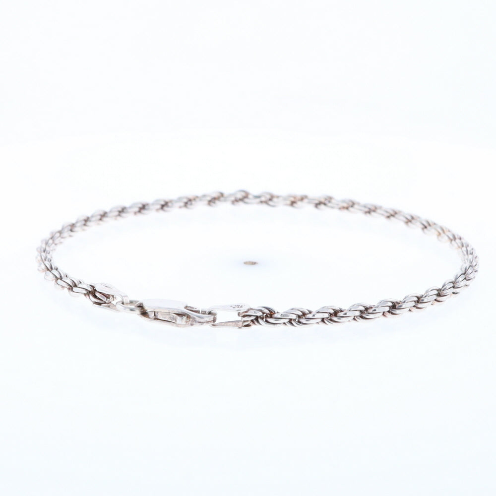 Silver Rope Bracelet